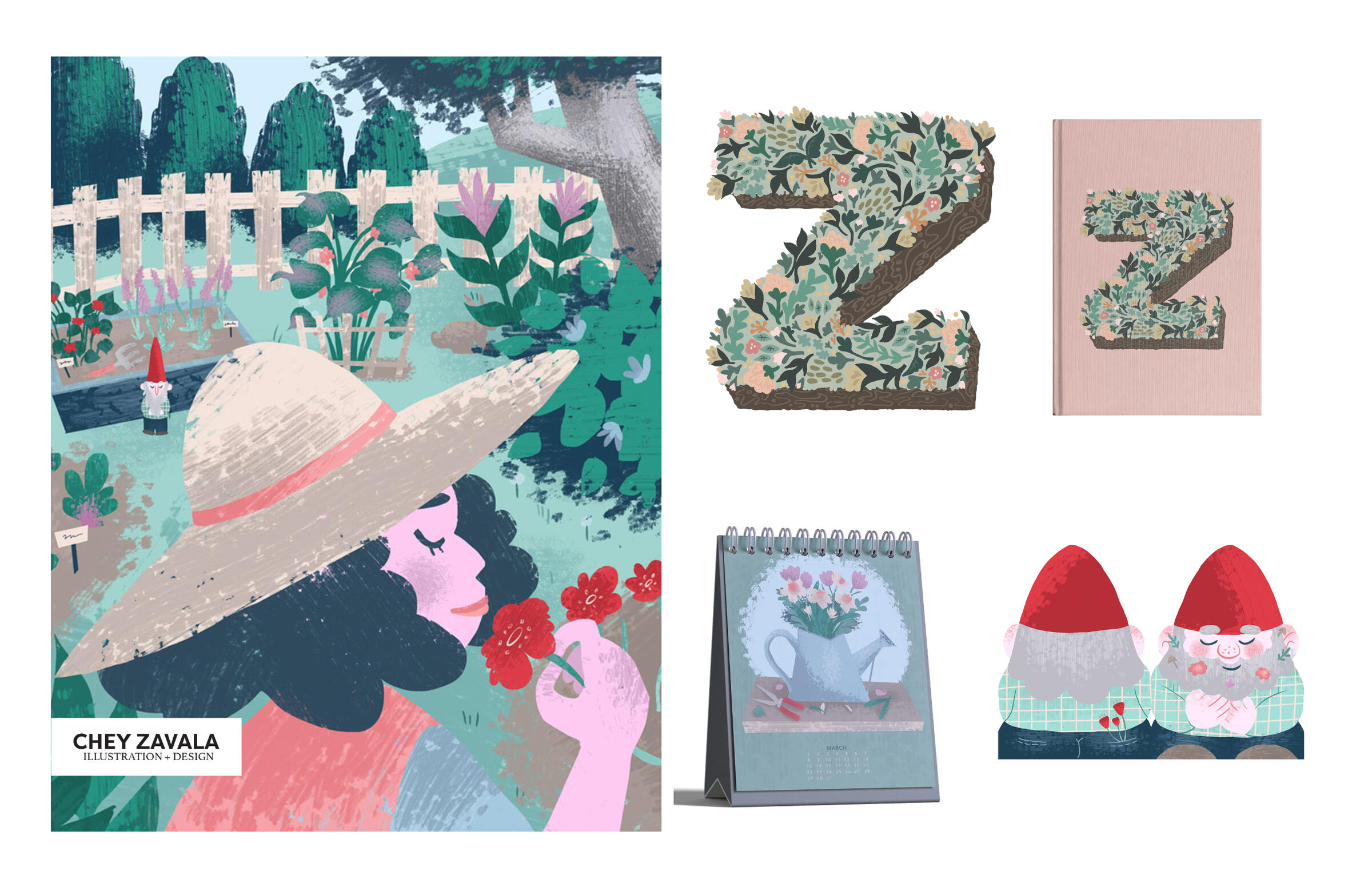 Meet Me in the Garden - A collection of garden-themed stationery and paper goods.